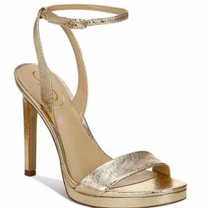 Sam Edelman Jade Gold Leaf Ankle Strap Women’s 10